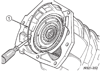 Fig. 247 Removing Overdrive Clutch Pack Retaining Ring