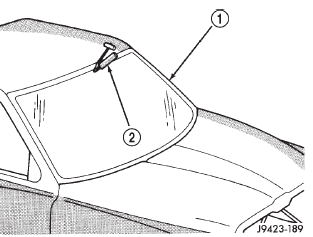 Fig. 1 Cut Urethane Around Windshield
