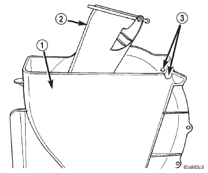 Fig. 71 Recirculation Air Door Remove/Install