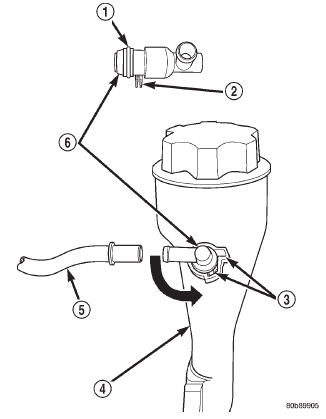 Fig. 9 PCV Valve/Oil Filler Tube (Housing)-4.7L Engine