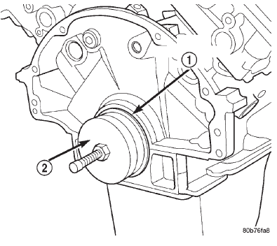 Fig. 132 Crankshaft Rear Oil Seal Removal