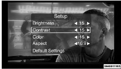 Video Screen Display Settings