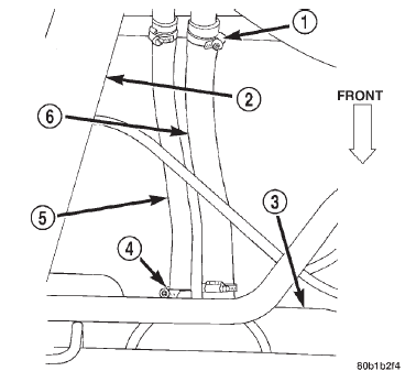 Fig. 36 Fuel Hoses at Rear of Fuel Tank