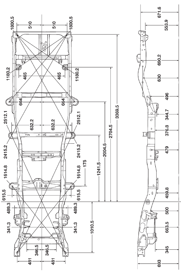 Frame dimensions 