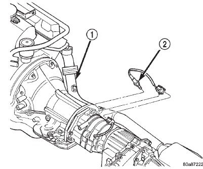 Fig. 30 Upstream Oxygen Sensor Locations-5.2L/ 5.9L V-8 Engines