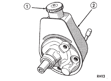Fig. 1 Power Steering Pump - 5.2L & 5.9L