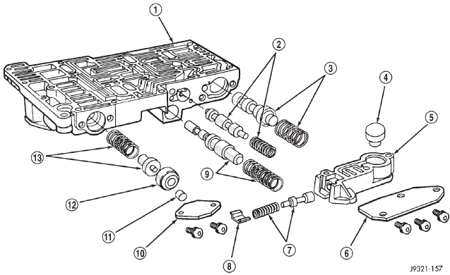 Fig. 20 Upper Housing Shift Valve and Pressure Plug Locations