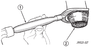 Fig. 77 Removing Overdrive Housing Yoke Seal