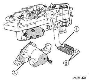 Fig. 115 Accumulator Housing, Valve Springs And Plug