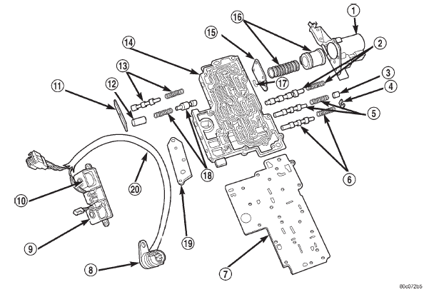 Fig. 127 Lower Housing Shift Valves And Springs