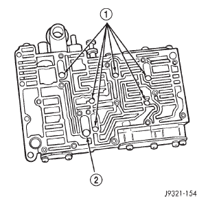 Fig. 132 Check Ball Locations In Upper Housing