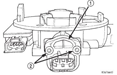 Fig. 21 TPS Mounting Bolts-3.9/5.2/5.9L Engines