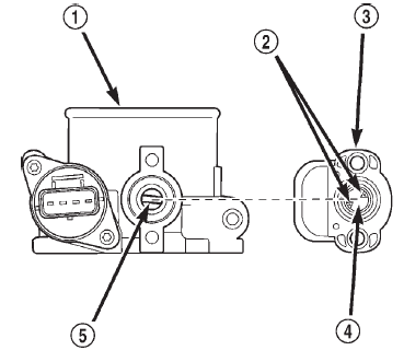Fig. 24 TPS Installation-4.7L V-8 Engine