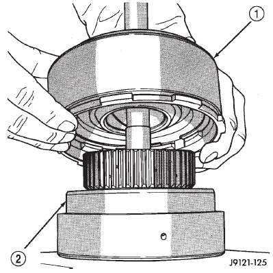 Fig. 156 Separating Front/Rear Clutch Assemblies