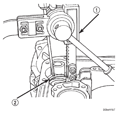 Fig. 163 Compressing Front Servo Rod Guide