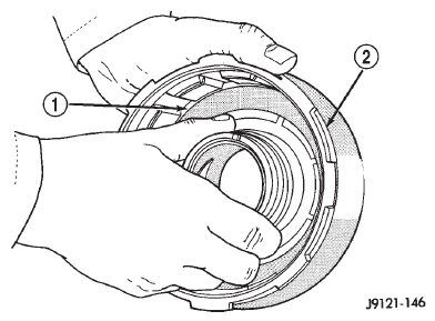 Fig. 211 Front Clutch Piston Installation