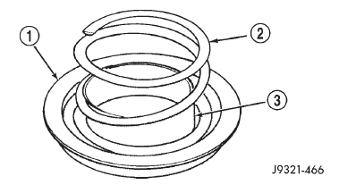 Fig. 212 Clutch Piston Spring Installation