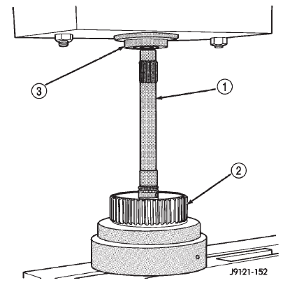 Fig. 218 Pressing Input Shaft Into Rear Clutch Retainer