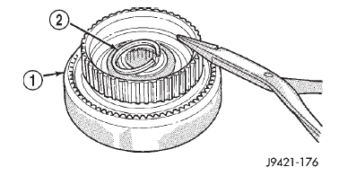 Fig. 223 Front Planetary Snap Ring Removal