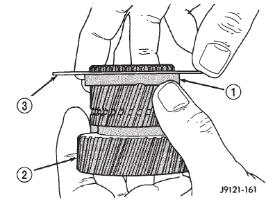 Fig. 230 Installing Driving Shell Front Thrust Plate On Sun Gear