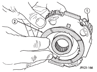 Fig. 235 Installing Rear Thrust Washer On Front Planetary Gear