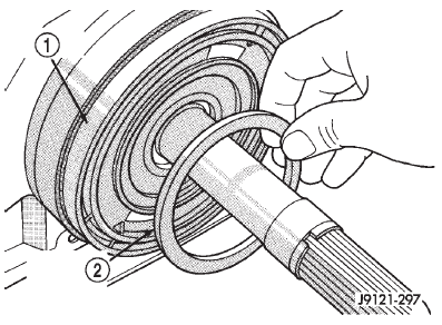 Fig. 244 Overdrive Piston Thrust Plate Removal/ Installation