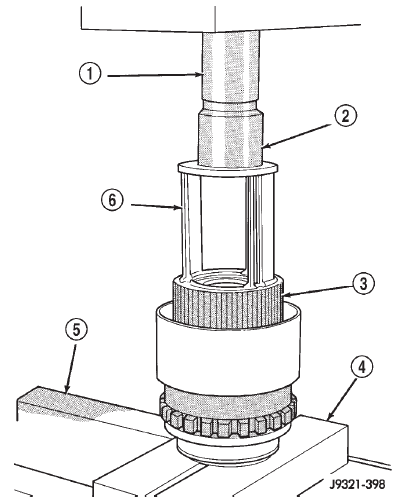 Fig. 257 Geartrain Mounted In Shop Press