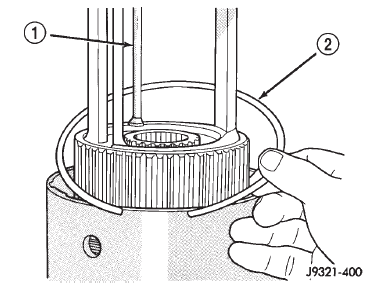 Fig. 287 Direct Clutch Pack Snap Ring Installation
