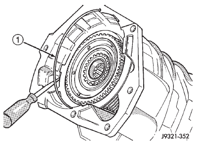 Fig. 298 Overdrive Clutch Pack Retaining Ring Installation