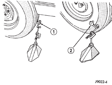 Fig. 2 Checking Tire/Wheel/Hub Runout