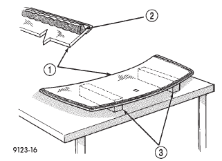 Fig. 4 Work Surface Set up and Molding Installation