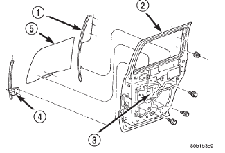 Fig. 6 Rear Door Stationary Glass