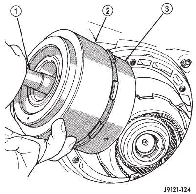 Fig. 179 Installing Front/Rear Clutch Assemblies