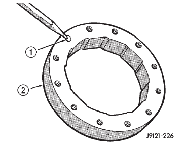 Fig. 189 Location Of Non-Threaded Hole In Clutch Cam