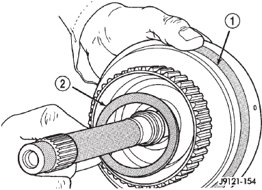 Fig. 175 Installing Rear Clutch Thrust Washer