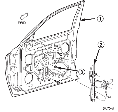 Fig. 38 Front Door Window Regulator