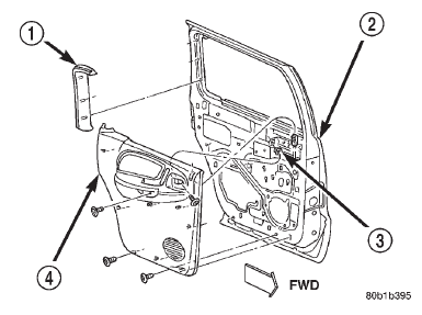 Fig. 43 Rear Door Trim Panel