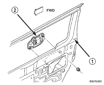 Fig. 49 Rear Door Outside Handle