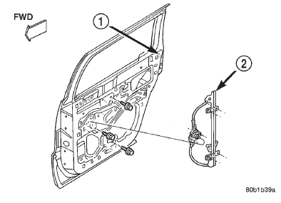 Fig. 55 Rear Door Window Regulator-Manual