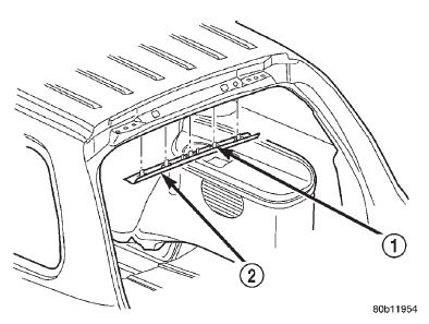 Fig. 84 Liftgate Opening Upper Trim