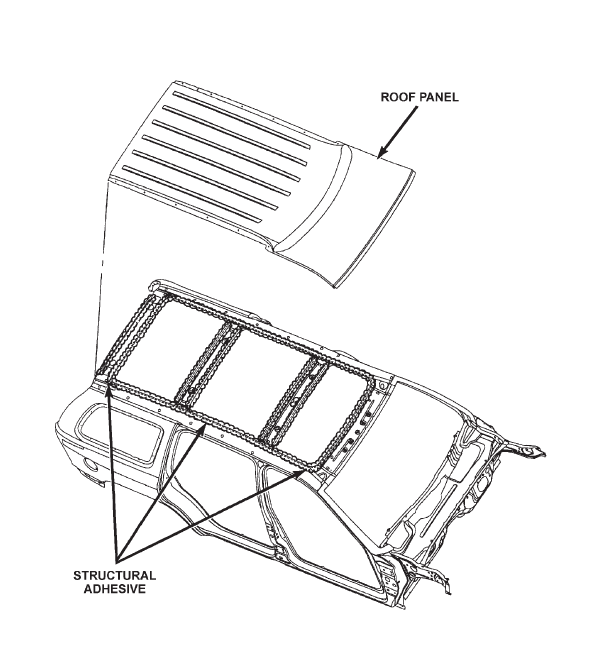 Structural adhesive locations 