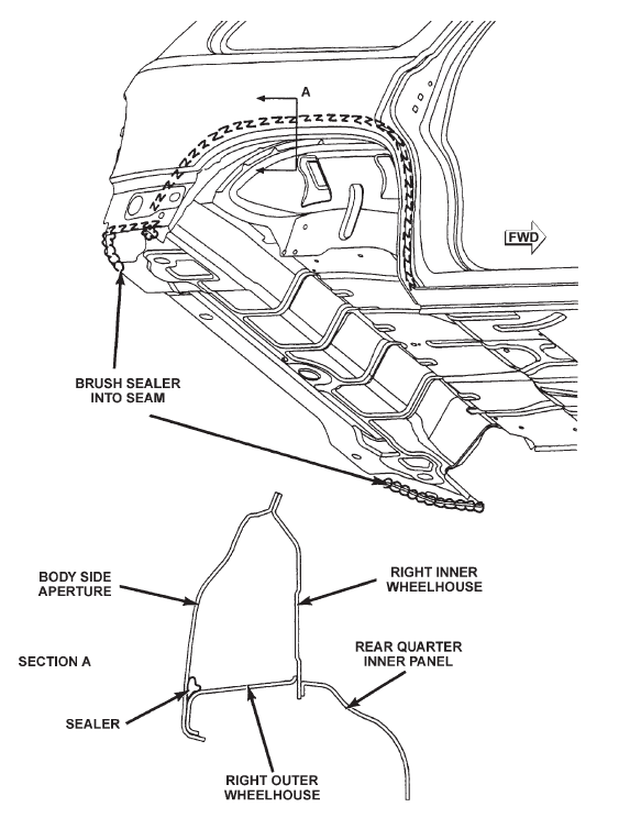 RIGHT OUTER WHEELHOUSE AND REAR UNDERBODY