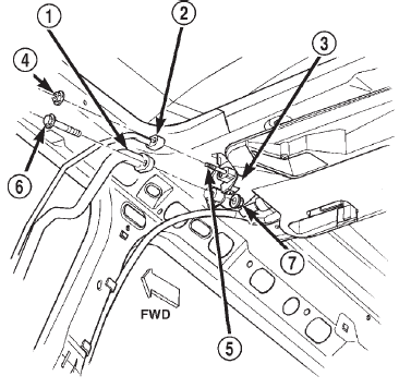 Fig. 13 Rear Overhead A/C Unit Refrigerant Line Remove/Install