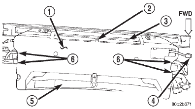 Fig. 18 Rear Overhead A/C Unit Lower Housing Cover Remove/Install