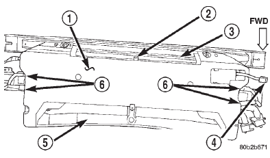 Fig. 23 Rear Overhead A/C Unit Lower Housing Cover Remove/Install