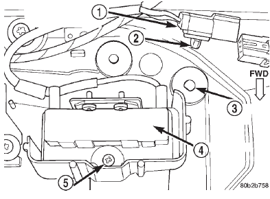 Fig. 24 Rear Blower Motor Resistor Remove/Install