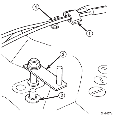 Fig. 63 Blend-Air Door Lever Remove/Install