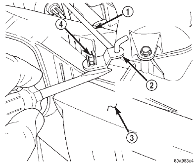 Fig. 64 Panel-Defrost Door Lever Remove