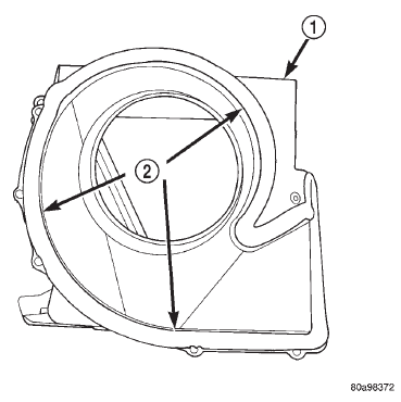 Fig. 66 Blower Motor Housing Cover Sealant