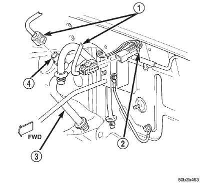 Fig. 75 Low Pressure Cut-Off Switch Remove/Install